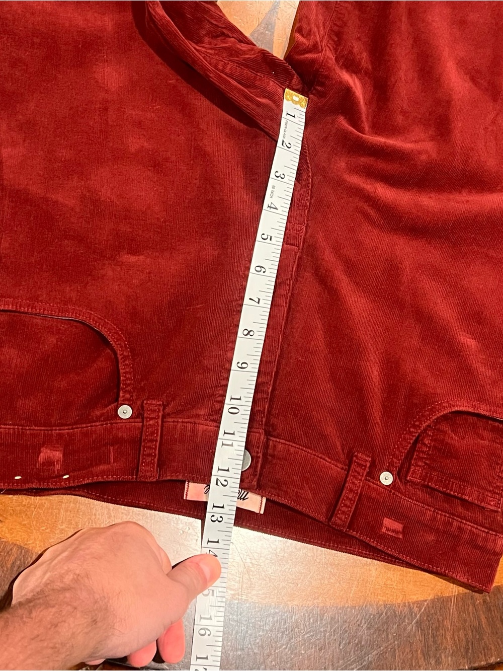Madewell Women’s Superwide-Leg Pant Burgundy Corduroy 28 - Picture 14 of 16